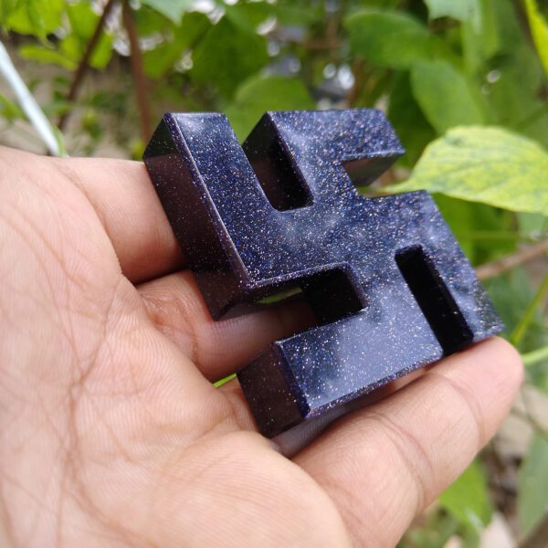 Blue Goldstone Swastika