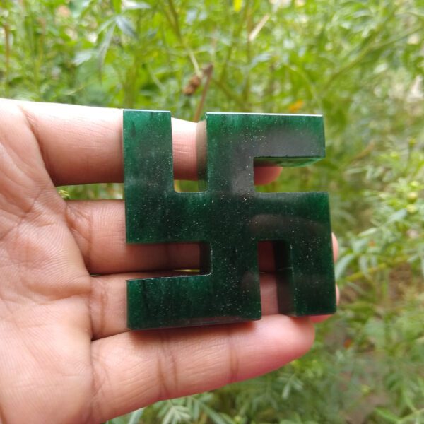 Green Jade Swastika