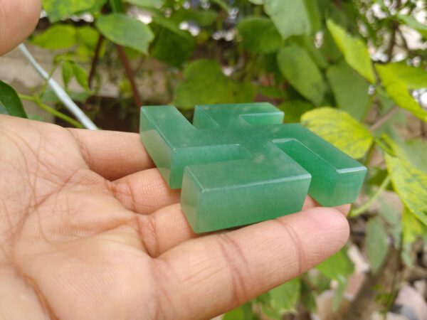 Royal Green Aventurine Swastika