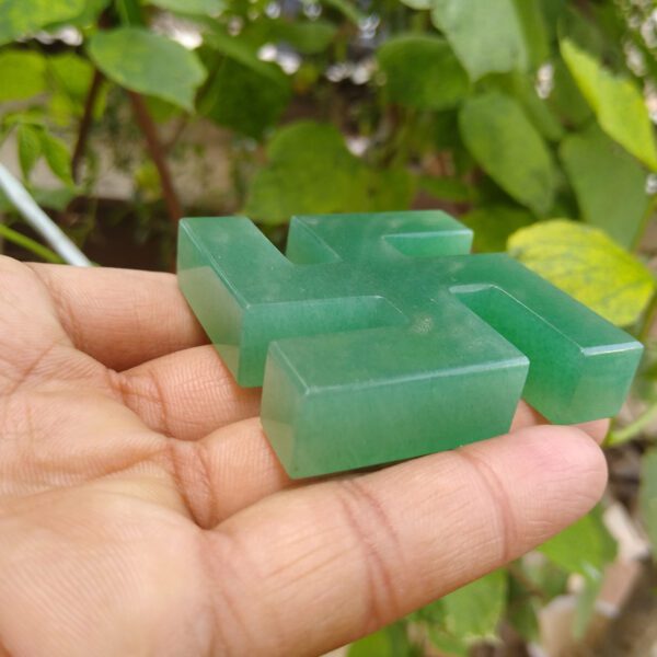 Royal Green Aventurine Swastika