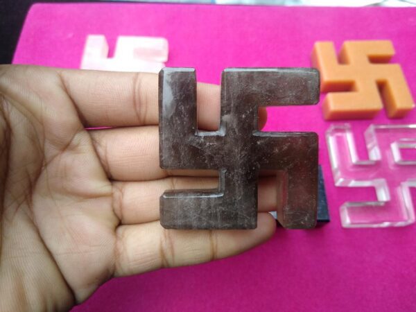 Black stone swastika