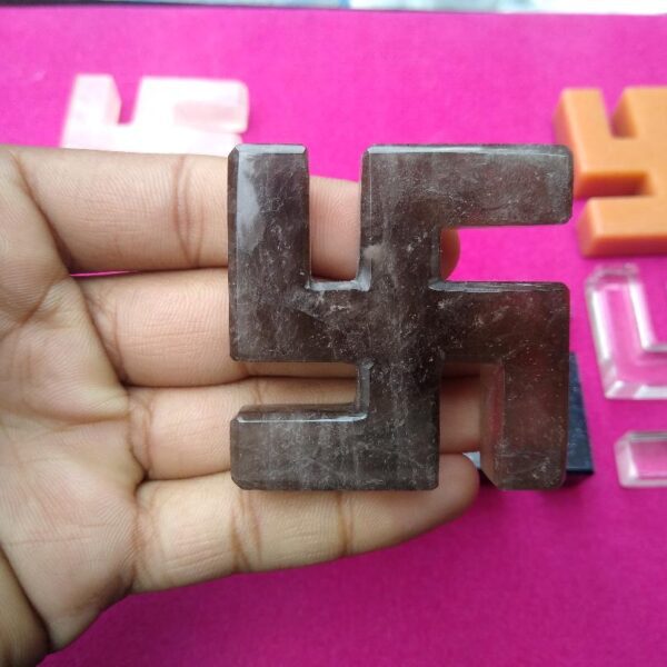 Black stone swastika