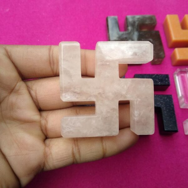 Rose Quartz Swastika