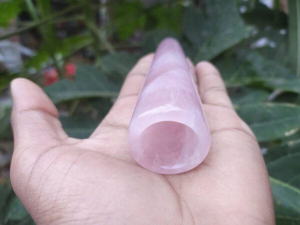 Rose quartz chillum