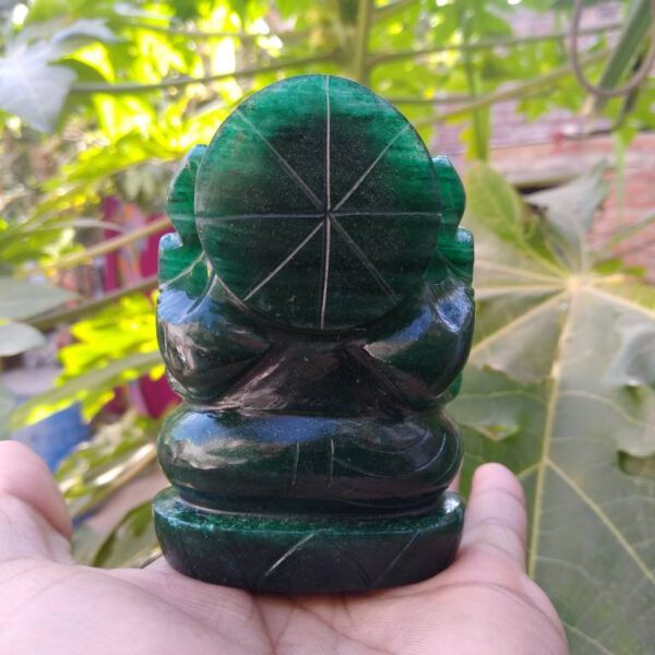 Green jade shivling