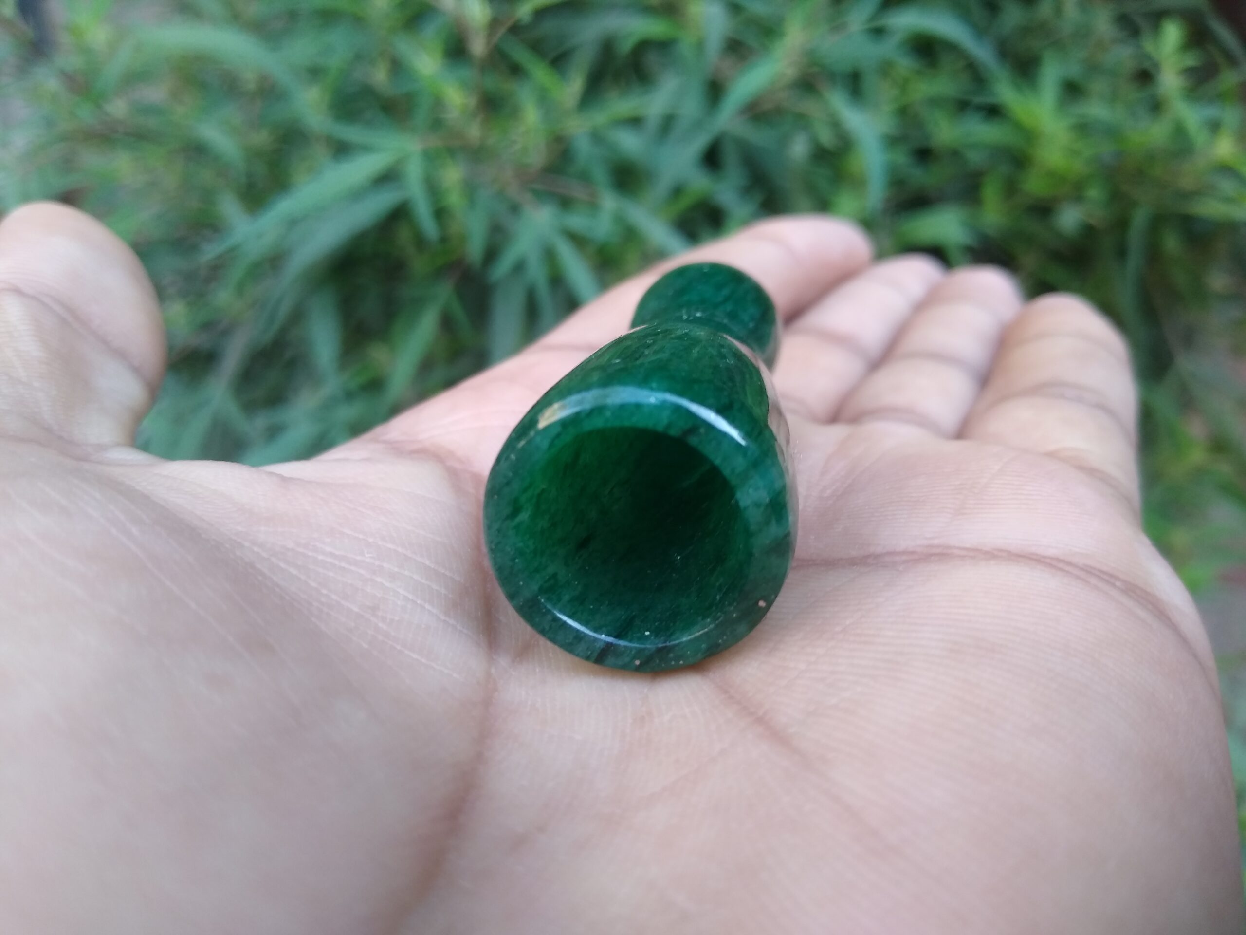 2 Inch Green jade Chillum