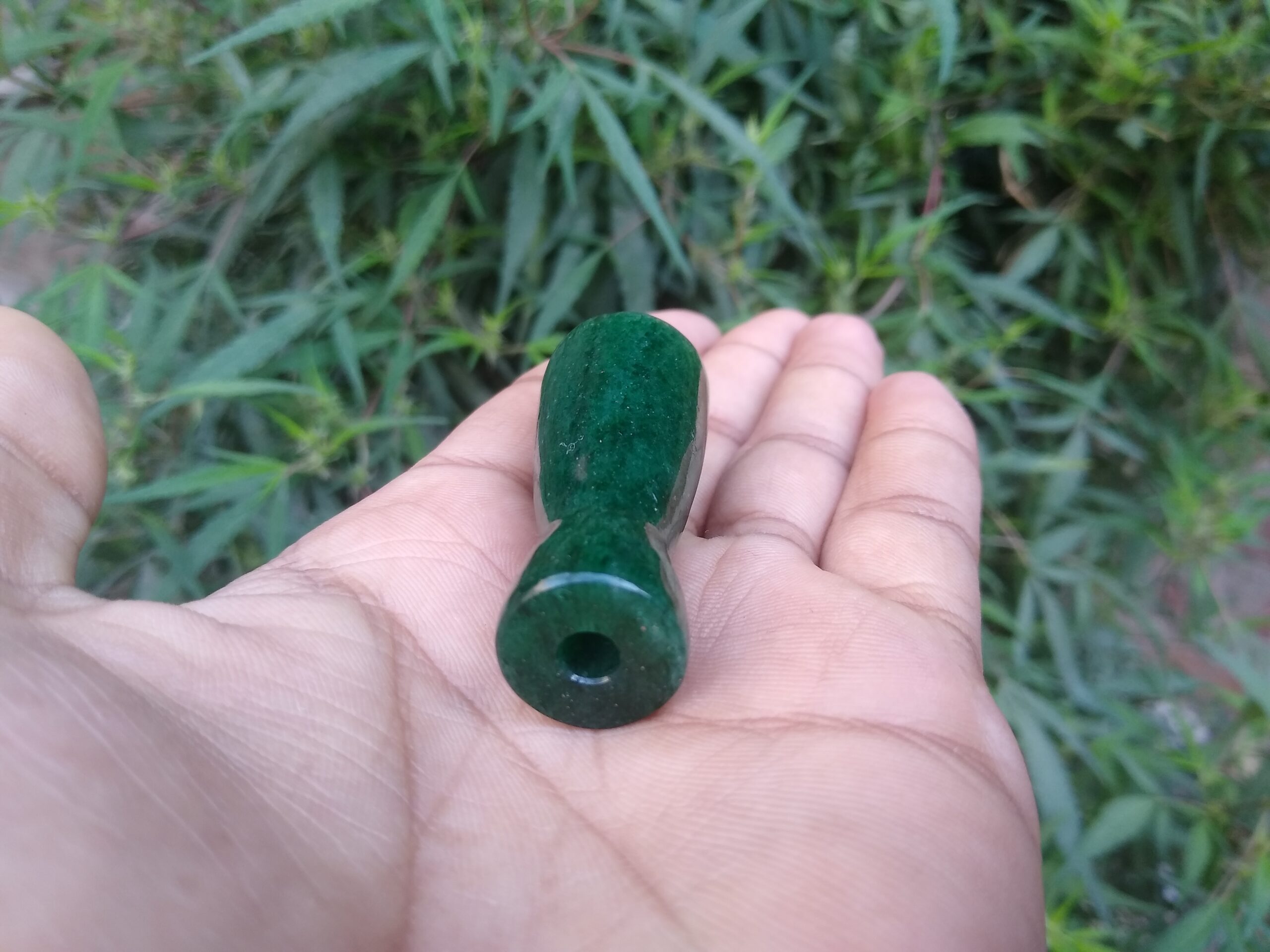 2 Inch Green jade Chillum
