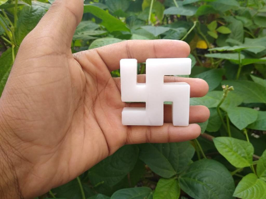 White Quartz Swastika